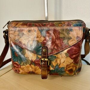 Patricia Nash Avellino Crossbody Fresco Bouquet Print
